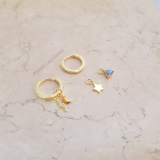 Aros de Plata dorada - AR2069