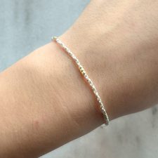 Pulsera de plata y oro - PUL1677