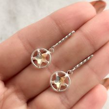 Aros de plata con piedra - AR3350