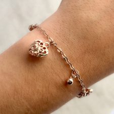 Pulsera de plata rodinada - PUL1747
