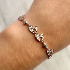 Pulsera de plata rodinada - PUL1751