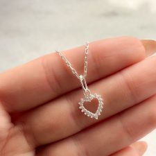 Dije corazón de plata - CLG1292