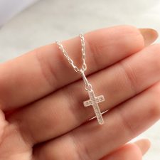 Dije cruz de plata - CLG1299