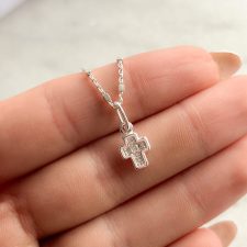 Dije cruz de plata - CLG1304