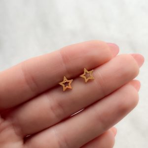 Aros de acero dorado - AR4385