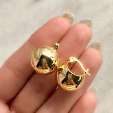 Argollas de acero dorado - AR4513