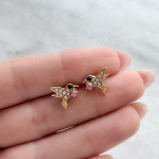 Aros de acero dorado- AR4561