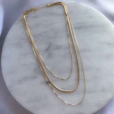 Gargantilla laminada en oro - GAR1116