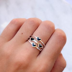 Anillo de acero blanco - AN3496