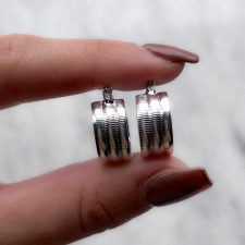 Argollas laminadas en plata - AR5193