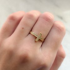 Anillo laminado en oro - AN3813