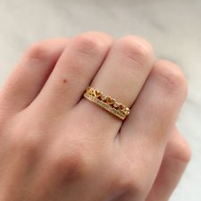 Anillo laminado en oro - AN3814