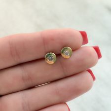 Aros de plata y oro - AR5334