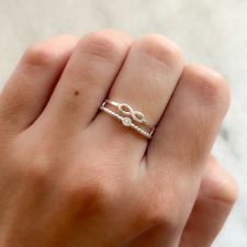 Anillo laminado en plata - AN3823