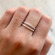 Anillo laminado en plata - AN3834