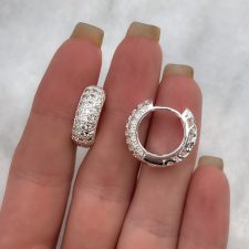 Argollas de acero blanco - AR5608