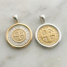 Dije de plata y oro - MED0193