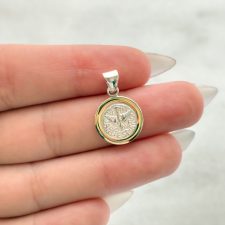 Dije de plata y oro - MED0192