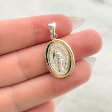 Dije de plata y oro - MED0194