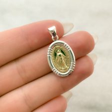 Dije de plata y oro - MED0195