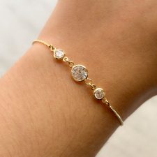 Pulsera laminada en oro - PUL3052