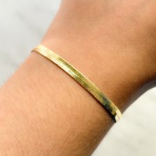 Pulsera laminada en oro - PUL3053