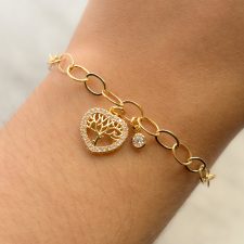 Pulsera laminada en oro - PUL3058