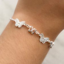 Pulsera laminada en plata - PUL3082