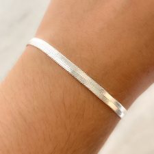 Pulsera laminada en plata - PUL3094
