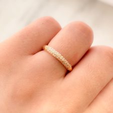 Anillo laminado en oro - AN4102