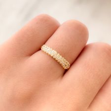 Anillo laminado en oro - AN4104