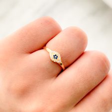 Anillo laminado en oro - AN4106